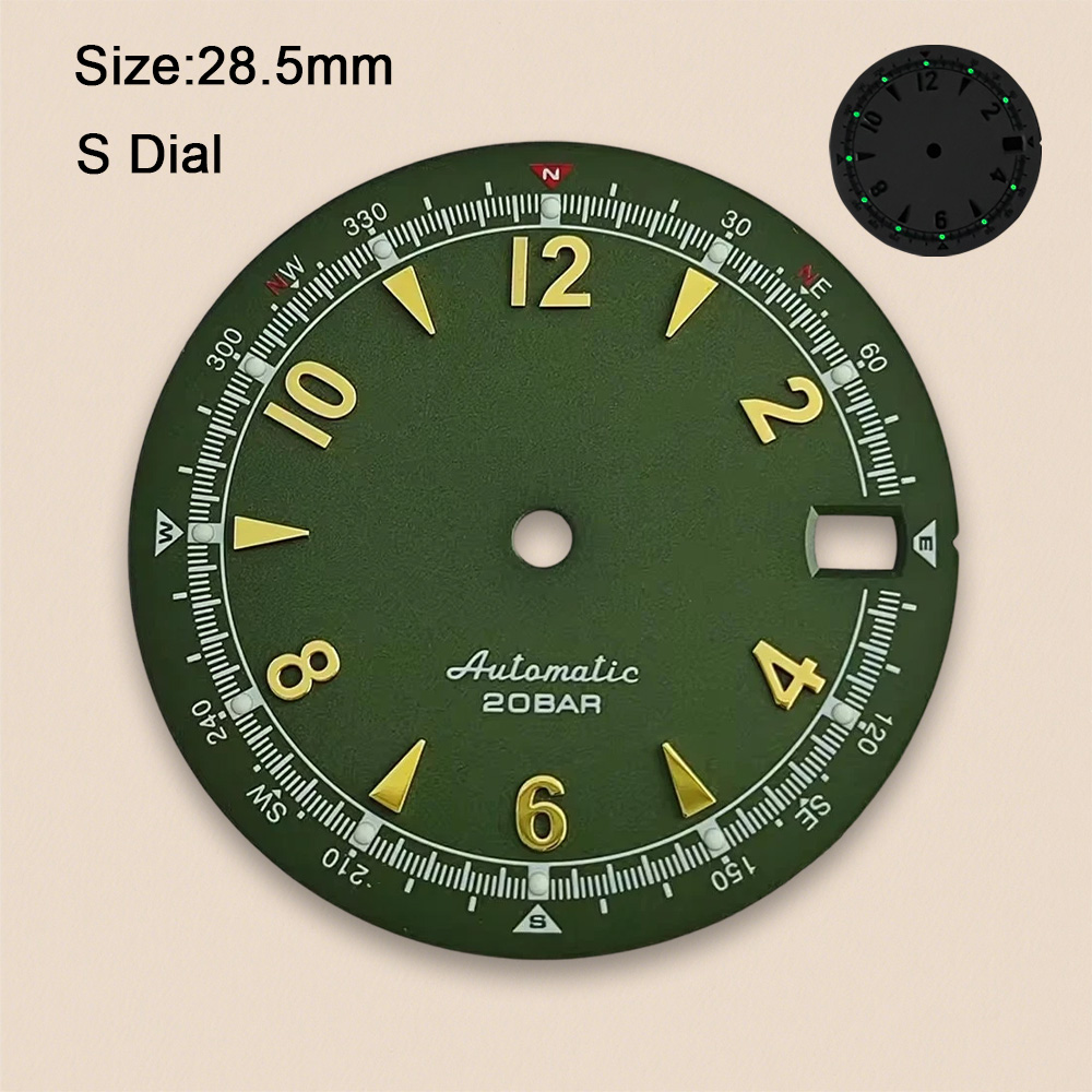 Nh35 Dial S Logo 28.5mm Retro  - Reel Case ulasan dan harga