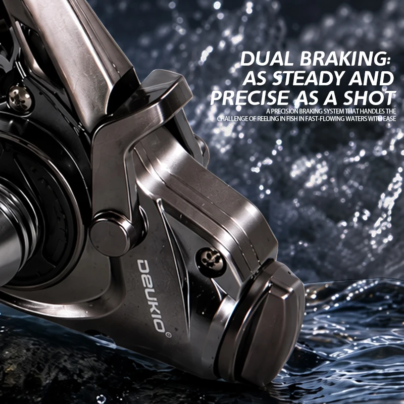 DEUKIO Mini Double Brake Desig - Surf Reel ulasan dan harga
